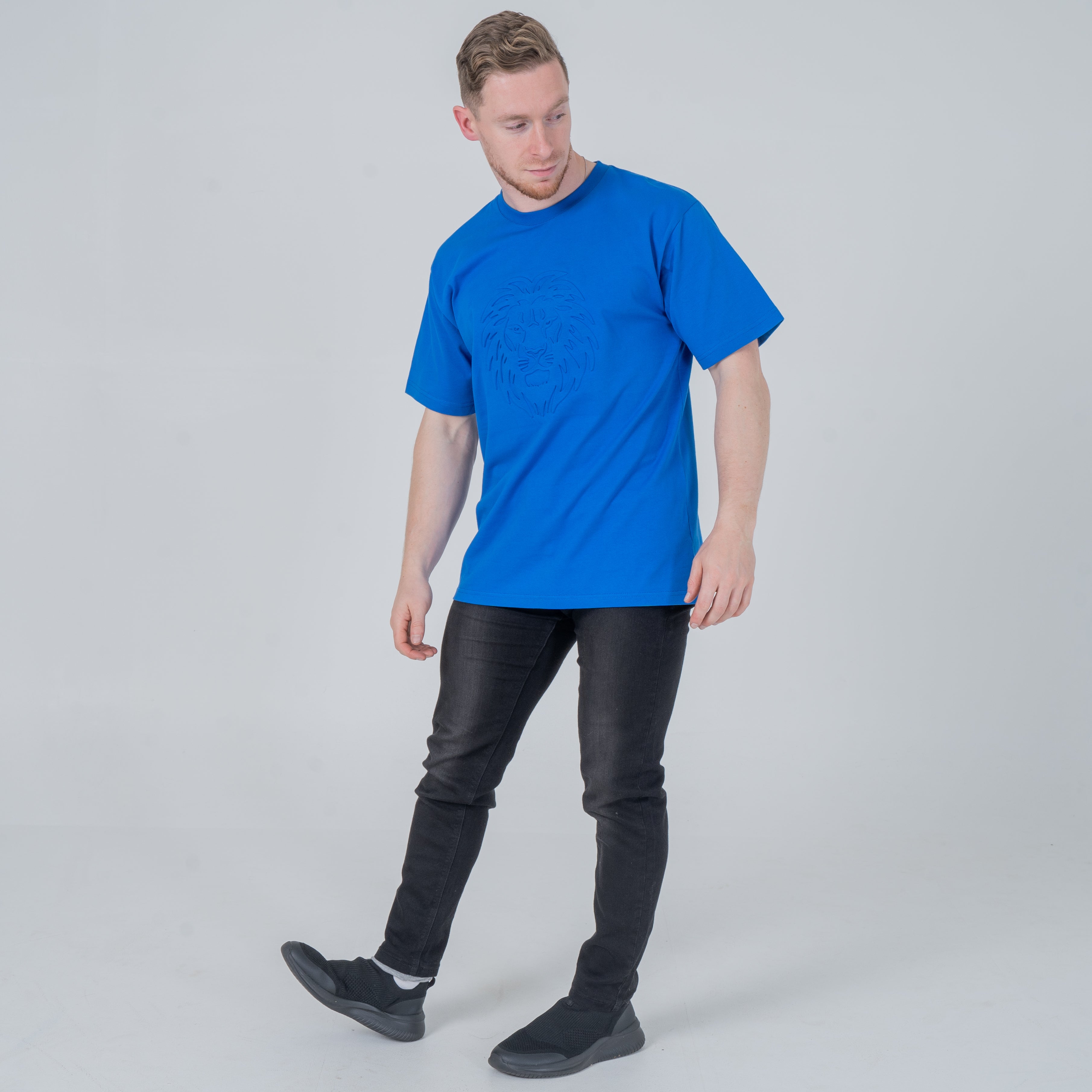 The Lion is Coming Tee - Sapphire Blue