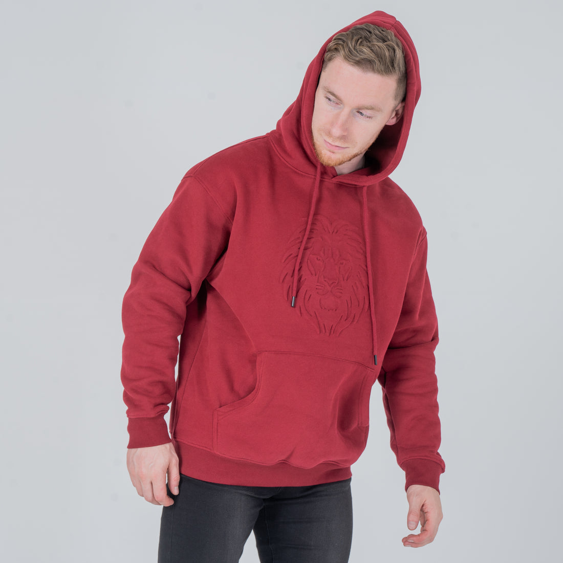 The Lion is Coming Hoodie - Burgundy Red